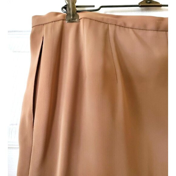 VINTAGE WOMENS HARVE BENARD 2 PIECE BEIGE PANT SUIT SIZE 12 - Picture 10 of 11